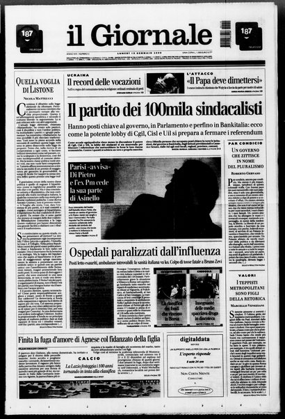 Il giornale del lunedi